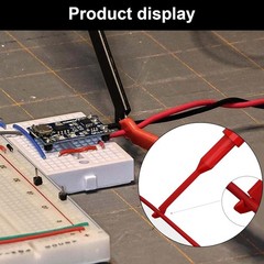 2PCS Multimeter Automotive Test Leads Kit with Wire Piercing Probe Clip, 4mm Ban