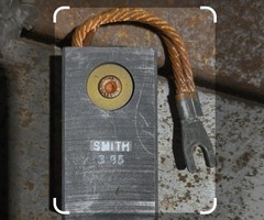 Smith 396 Carbon Motor Brushes w/ Copper Leads Lot of 2 Industrial Electrical