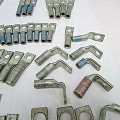 Burndy Lugs, Lot of 94 Assorted 1 and 2 Hole lugs, New