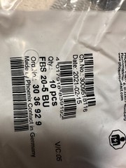 Phoenix Contact FBS 20-5 BU 10 Pieces 3009518116 New Old Stock