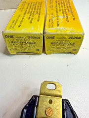 New Lot x 2 Hubbell ONE 2620A Twist-Lock Receptacle 2Pole 3 Wire Locking