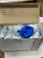 *FREE SHIPPING* Hellermann Tyton RJ45FC5E-BLU Cat 5e Keystone Lot of 50pcs.
