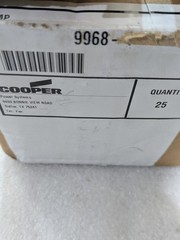 Cooper Power 9968-1 Conduit Clips Clamps Box of 25 Eaton Cable Fastener New