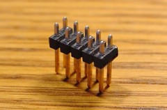 100 PC MOLEX 90131-0925 Vertical Header 2 Row 10 Pin (2X5) 0.1″ .025 Sq Pin Gold