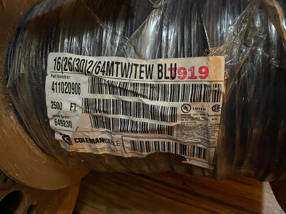 Coleman 16ga MTW wire, 2500 foot spool, #411020906
