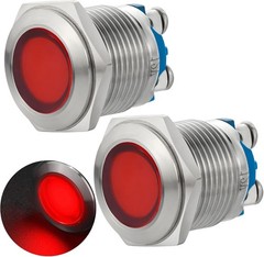 16mm 5/8 Inch LED Signal Indicator Light 110V 120V AC DC Indicator Light