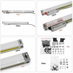 2/3 Axis DRO Display Digital Readout 5µm Linear Glass Scale Kit for Mill Lathe