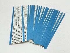 Brady WM-K-O-PK Vinyl Cloth Wire Marker 112424 LOT OF 25 SHEETS