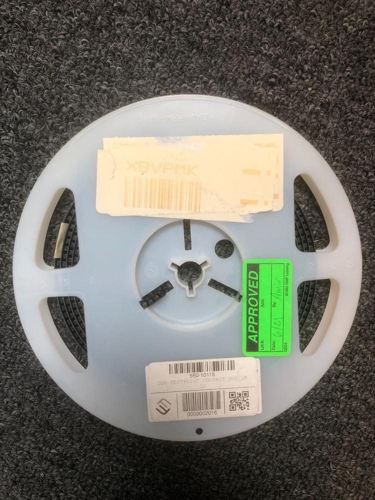 SMT Test Point Compact SMD 1P Reel – P/N 550-10118 – Partial Reel