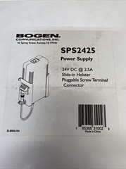 Bogen SPS2425 POWER SUPPLY 24V DC @ 2.5A