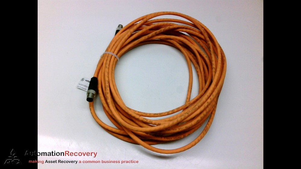 HIRSCHMANN M224THFSTMN10.0M ORANGE DOUBLE-ENDED CORDSET, M12 #277406