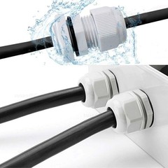 IP68 WATERPROOF BLACK WHITE CABLE GLAND COMPRESSION JUNCTION M8/10/12/14/16-114