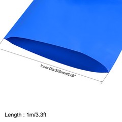 Pack of 1 Battery Wrap 350mm Width 1m Heat Shrink Tube Wraps Blue