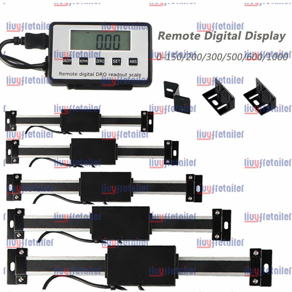 DRO Digital Readout Linear Scale Magnet Remote LCD Display CNC Milling Lathe