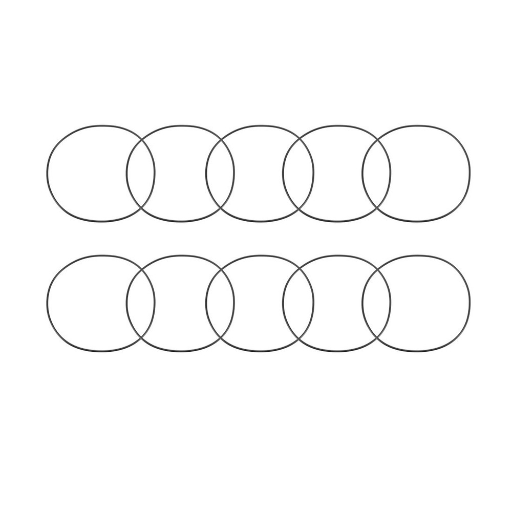 10pcs 80mm x 1.5mm Size Mechanical Rubber O Ring Oil Seal Gaskets Black