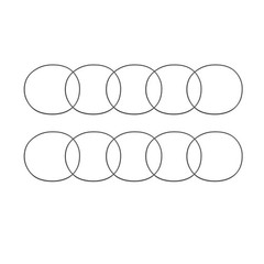 10pcs 80mm x 1.5mm Size Mechanical Rubber O Ring Oil Seal Gaskets Black