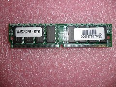 VA8322U2EN5-60YET SIMM MEM RAM 32 MB 72-PIN 60NS 16 CHIP (1 PER LOT)