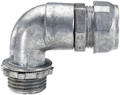 Southwire 433, 1″, Die-Cast Zinc, 90D, Compression, EMT Connector, 1 pc