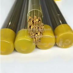 EDM Drilling Machine Brass Electrode Tube Multihole 4 Holes 1.0-3.0mm x 400mm