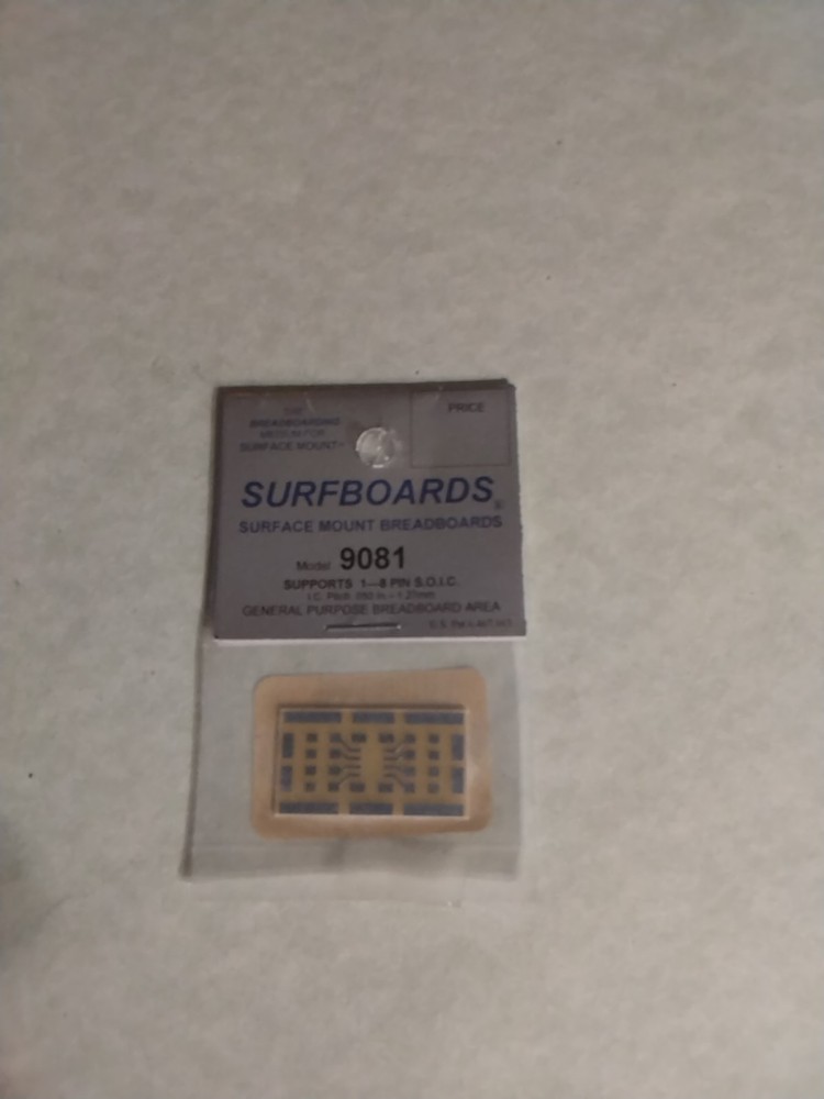 GENERAL PURPOSE BREADBOARD SURFACE MOUNT 1-8 PIN S.O.I.C. IC PITCH .050″-1.27MM