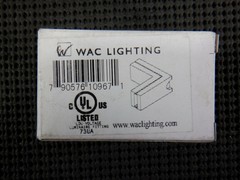 WAC Lighting LM-L-DB “L” Track Connector Bronze, Modern Monorail BB0530