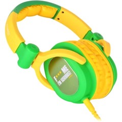 Idance FDJ300 Green/yellow Swivel Cup DJ Headphone