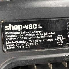 Shopvac 40V 60 Minute Battery Charger- RC60M