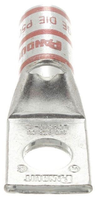 Panduit LCA3/0-12-X, 3/0 AWG Copper, 1/2″ Stud, Compression Cable Lug, 5pc