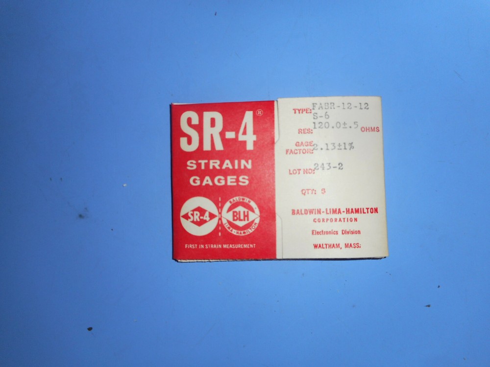BLH SR-4 Strain Gage * FABR-12-12 * 0/45/90 Rosette 120 ohm GF 2.13 * Lot of 5