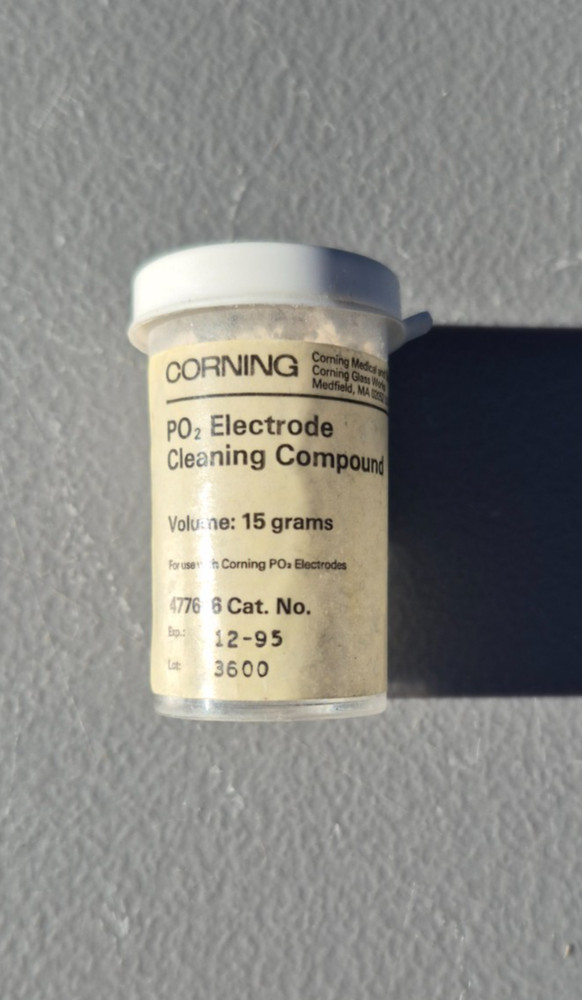 New Corning PO2 Electrode Cleaning Compound 15 grams 477656