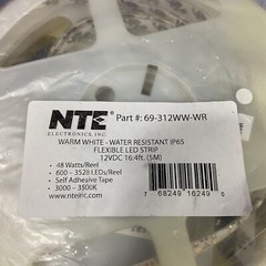 LED Flexible Strips And Various Connectors Lot of New And Used NTE Electronics