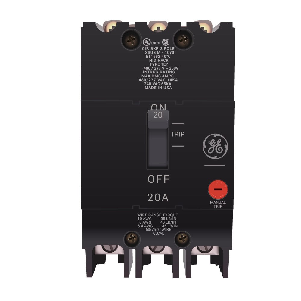 NIB – GE – TEY320 – Product: Tey 3 Pole 20A Brkr