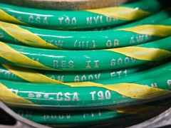 Reel Options 500 Feet THHN Building Wire 8 AWG Green/yellow – Stranded Conductor