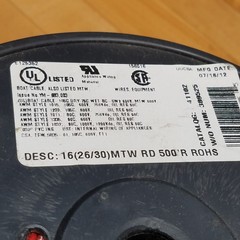 Coleman Cable 41102, 16(26/30)MTW Red Wire – NEW