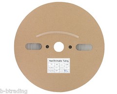 100 Ft 3/16″ ID (4.8mm) Clear Polyolefin 2:1 Heat Shrink Halogen-Free RoHS UL