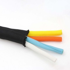 Split Braided Sleeving Tube Cable Wire Sheath Flame Retardant Insulation
