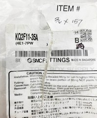 NEW LOT OF 4 SMC KQ2F11-35A PUSH FIT ADAPTER FITTING 3/8