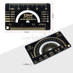 4cm FR4 Multifunctional PCB Reference Ruler Measuring Tool Angle Measure Meter