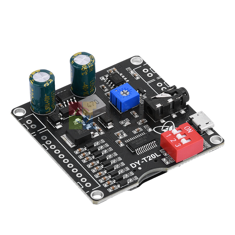 20W MP3 Player Voice Playback Module DC6-35V D-class Custom Audio Board for TF