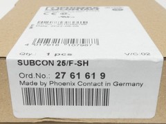 Phoenix Contact 2761619 SUBCON 25/F-SH Female Bus Connector – NEW Surplus!