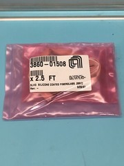AMAT 3860-01508 SLVG SILICONE COATED FIBERGLAS .286ID 2.5 FT, 191611