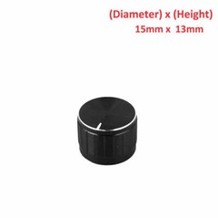 15-40mm Control Rotary Knobs For 6mm Dia Knurled Shaft Potentiometer Durable