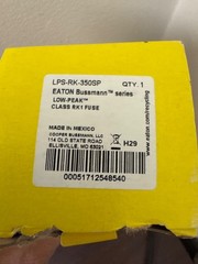 Bussmann LPS-RK-350SP Dual Element TIme Delay Fuse 350A 600V