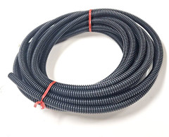 25FT CORRUGATED CONDUIT TUBING (LOT OF 13) 1/4″ ID X 3/8″ OD BLACK