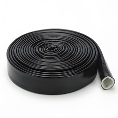 Silicone/ Fibreglass Fire Sleeving Black Protective Heat Shield Sleeve 4mm-100mm