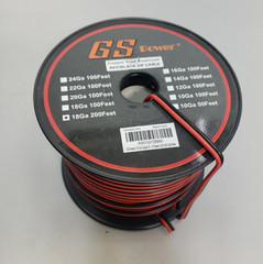 GS Power 18 Gauge Stranded Copper Clad Aluminum 200ft Red Black 10 ft or so used