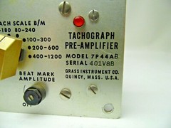 Grass Instrument Co. 7P44AB Tachograph Pre-Amplifier