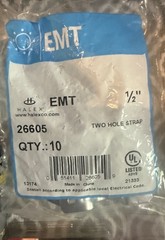 lot of electrical supplies – NEW – staples/straps/connectors – 13 packages