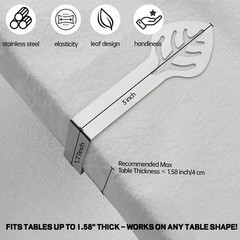 Heavy-Duty Stainless Steel Tablecloth Clips for Picnic, Camping, Patio, and Wedd