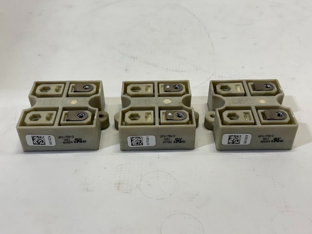 (LOT OF 3) EBG UFX-750/2 12RJ Ultra High Power Thick Film Resistor 750W 12 Ohm